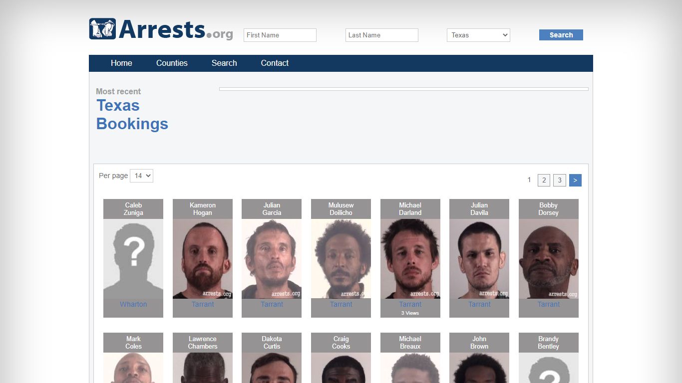 Texas Arrests and Inmate Search